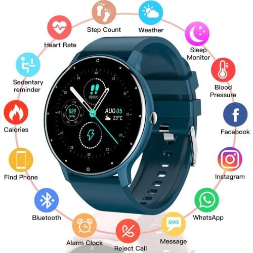 Smart Watch 1.28 Inch Round Screen IP67 Waterproof Long Standby Watches Heart Rate Monitoring Fitness Tracker For Android IOS