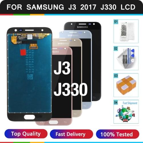 For SAMSUNG Galaxy J3 2017 J330 J330F J3 PRO 5.0" LCD Display No Dead Pixel Touch Screen Sigitizer Assembly Replacment