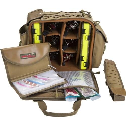 Fishing Bag Fishing Reel Bag Shoulder Messenger Backpack Sea Fishing Bag Lure Waist Bag Fishing Equipment Fishing Tackle Bag