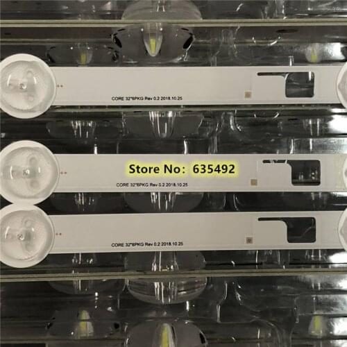 3pcs LED backlight strip for TOSH IBA 32W2433D 32W2453RK PEV3232-01Y LED BAR CORE 32" 6PKG REV 0.2 2013.10.07