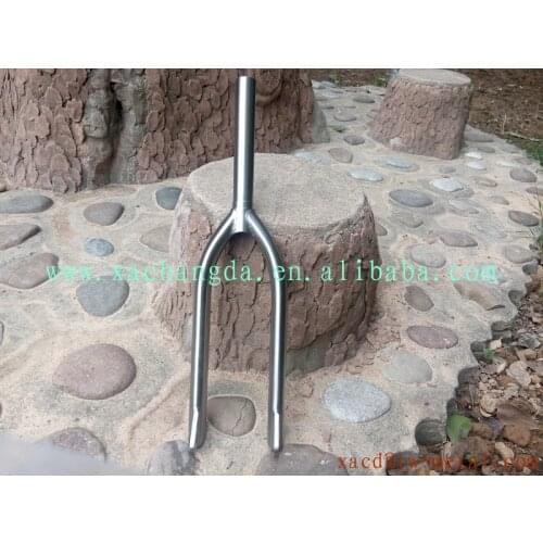 Titanium BMX fork with handing brush finished customized titanium BMX bicycle fork super light Ti BMX fork with special dropouts
