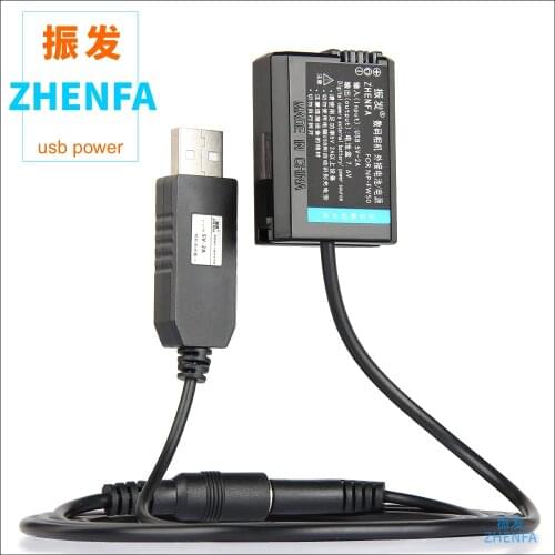5V USB NP-FW50 Dummy Battery NP FW50 Fake Battery AC-PW20 External Power Supply Adapter for Sony DSC-RX10 DSC RX10 RX10 II III