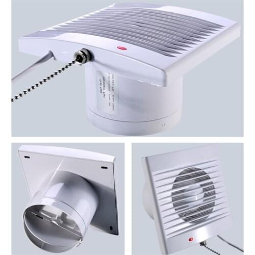16W Extractor Fan 2200 RPM For Bathroom Kitchen Toilet Dining Room 5" Ducting 220V Shower Extractor Fan Low Energy 120mm