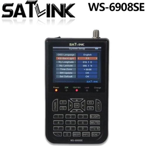 WS-6908SE meter Support KB-LIGHT BACKLIGHT satellite finder ws 6908se Satlink mi box android DVB-S FTA