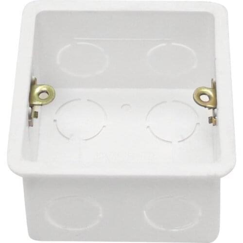 10pcs 86 Type PVC Junction Box For Srair Light Standard Internal Mounting Wall Mount Junction Box Wall Switch Socket Base Box