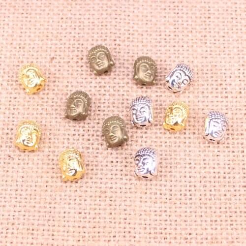 14pcs Tibetan Silver Plated Shakya Mani buddha Charms Pendants for Jewelry Making DIY Handmade Craft 11*9*7mm