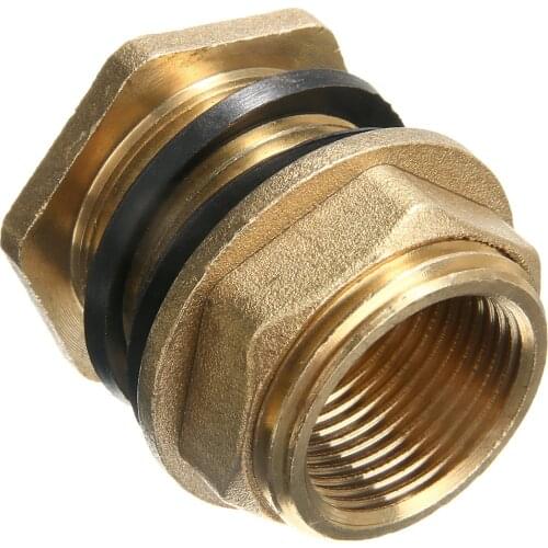 1Pcs 3/4 Inch 1Inch Male Soild Brass Water Tank Hose Adapter For Rain Barrels / Cisterns Garden Water Connectors