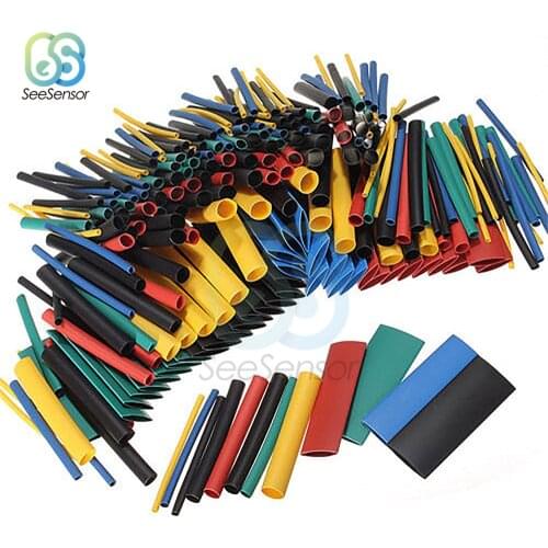 530pcs Heat Shrink Tubing Insulation Shrinkable Tubes Assortment Electronic Polyolefin Wire Cable Sleeve Kit Heat Shrink Tubes