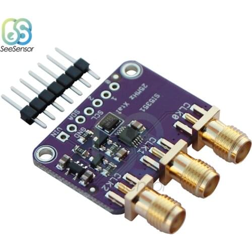 DC 3V-5V CJMCU-5351 Si5351A Si5351 I2C Clock Breakout Board Module Signal Generator For Arduino