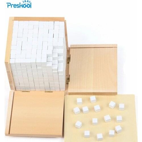 Baby Toy Montessori Volume Box with 1000 Cubes for Early Childhood Education Preschool Training Kids Toys Brinquedos Juguetes