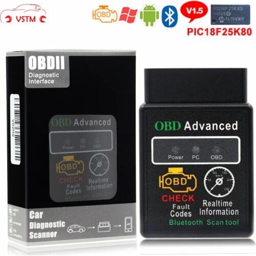 ELM327 Advanced Bluetooth OBD2 HH OBD V2.1 Check Fault Code Erase Trouble Code Scanner for Car Diagnostic Tool High Quality