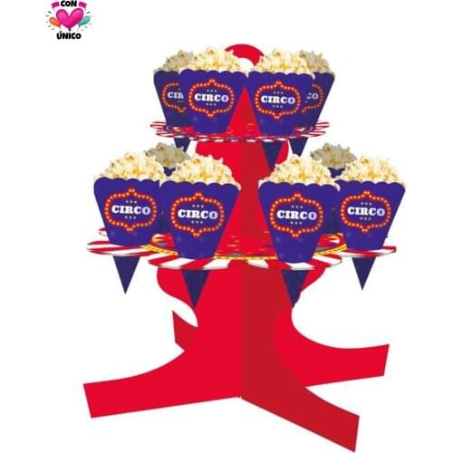 Circus Carnival Birthday Party Funny Acrobatics Clown Stand Favor Supplies Festival Cupcake Stand party diy decorations C3659