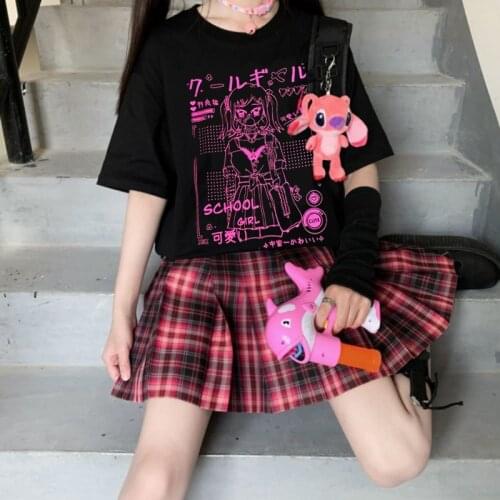 Dark Style T-shirt Street Aesthetic T-shirt Bratz Rap Hip Hop T-shirt Street Rock T-shirt Harajuku T-shirt Gothic T-shirt