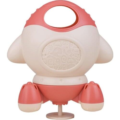 D7WF Shower Toy Water Spray Toy Interactive Water Playsets Rotary Model Rocket Mini Fountain Toy for Swimming Pool Baby Bath