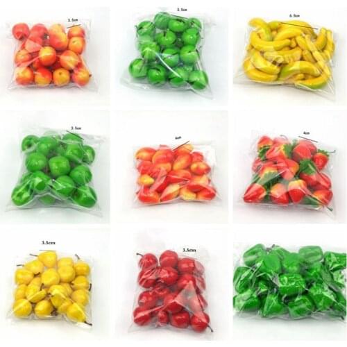 Artificial Fruit Mini Fruits Simulation Fruits Vegetable Sets Home Decoration Window Display Photography Props Kitchen Kids Toy