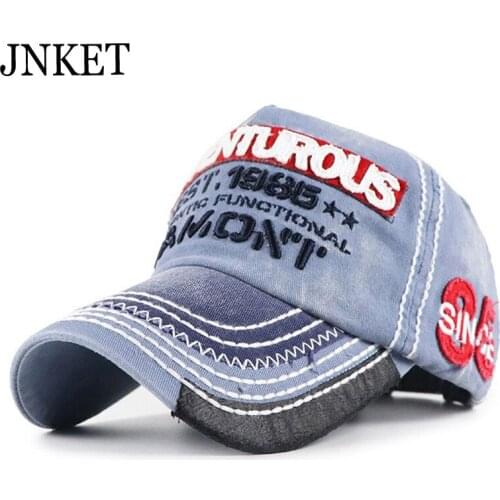 JNKET Embroidery Unisex Baseball Cap Hip Hop Caps Snapbacks Hats Outdoor Sports Sunhat Cotton Hat Gorras Baseball Casquette
