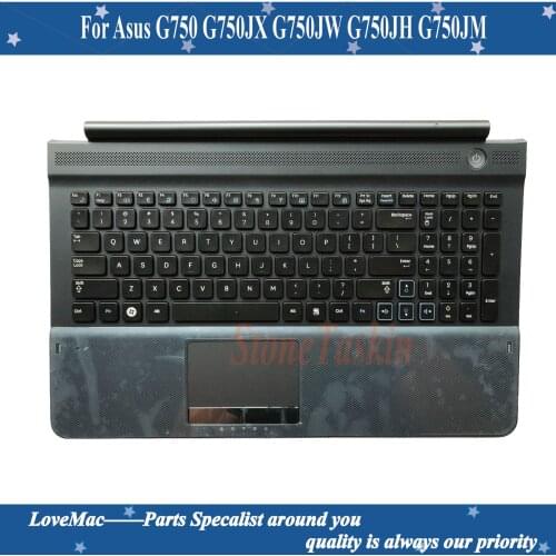 NEW for Asus G750 G750JX G750JW G750JH G750JM Laptop keyboard with backlit and Palmrest Upper top case palmrest