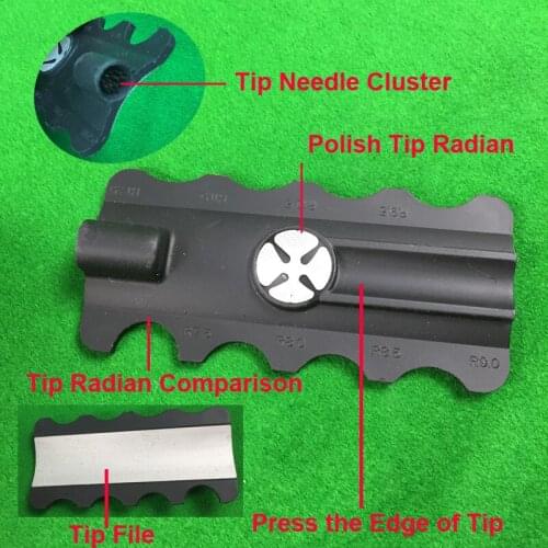 Hotsale Multifunctional 5in1 Billiard Pool Tip Repairer for Polishing and press tip radian China