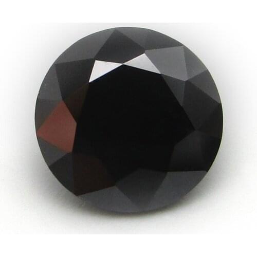 HOT!!! 5.0mm Black Color Moissanits Gemstone Brilliant Cut 6.5mm 1ct Loose Diamond Synthetic Moissanite Stone