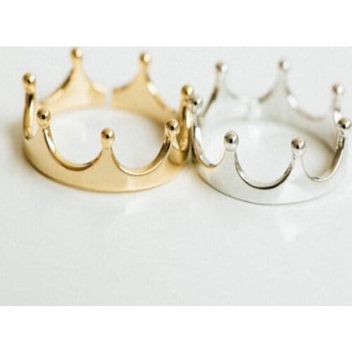 WJZB Fashion noble small crown rings for women