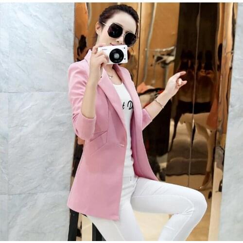 Fashion ladies blazers 2020 new suit women blazer slim Single button suit female outerwear