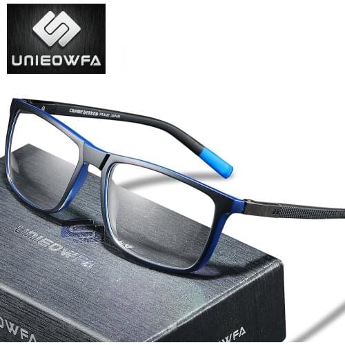 1.74 Anti Blue Light Prescription Eyeglasses Men Optical Progressive Glasses Men Photochromic Hyperopia Spectacles TR90 Frame