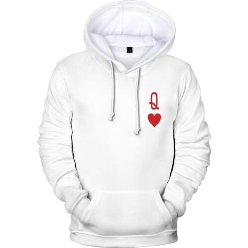 2021 New Arrival Creative Playing cards 3D Print Hoodie Fashion Autumn Winter Sweatshirts Casual Hoodies Clothes