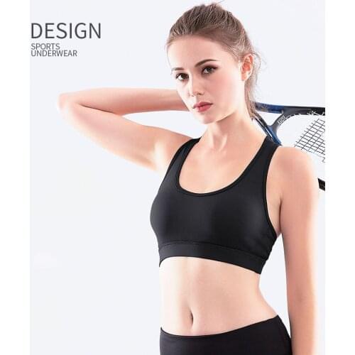 Shockproof Fitness Sports bra Top Seamless Running Yoga Bra High Impact Womens running bra Anti-Sagging Push Up Training Vest