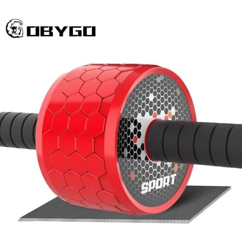 GOBYGO AB Roller Mute Tummy Reduction Push Wheel Training Household Rolling Pulley Abdominal Muscle Wheel Fitness Equipment Tool