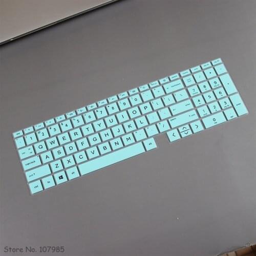 For HP Envy 17 17.3 2021 with Fingerprint Reader 17t 17M-ch0013dx 17-cg Silicone Keyboard Cover Protector Skin