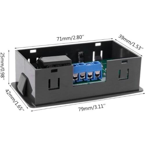 0.1s - 999h Countdown Timer Programmable Cycle Control Module Time Dalay Relay 5V/12V/220V Optional Voltage