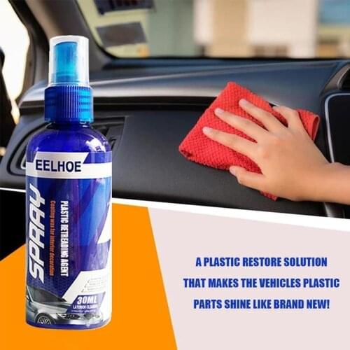 30/100ml Plastic Restore Agent Retreading Coating Wax Auto Interior Car Cleaner Scratch Repair Rubber And Plastic Restore Agent