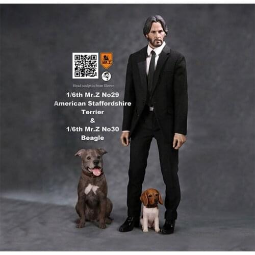 1/6 Scale Mr.Z No.30 Beagle Puppy BP001/BP002 Dog simulation animal model toy For 12 inches action figure model car decoration