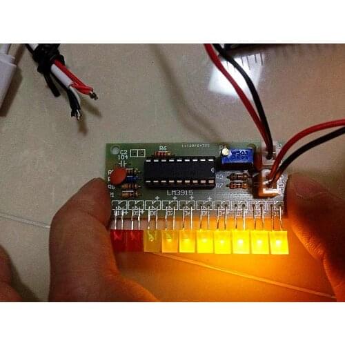 10 segment audio level indicator DIY kits Soldering Kits DIY Brain-training Toy