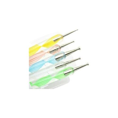 10pcs Nail Art Dotting pen paint polish gel acrylic nails care brushes painting manicure varnish tools free shipping