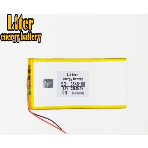 3.7V 3000mAh lithium Tablet polymer battery 3548150 3550150 tablet battery mobile power batteries