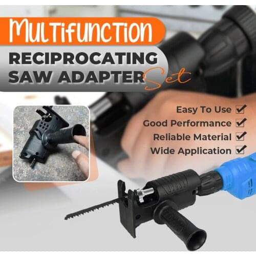 Cordless Reciprocating Saw Adapter Set Electric Drill Modified Electric Saw Metal Cutter Saw Attachment Adapter Dropshipping