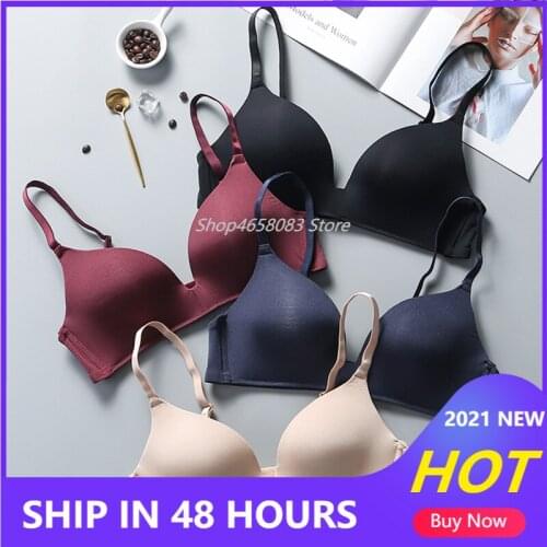 Sexy Push Up Bra Lingerie Deep U Cup Bras for Women Seamless Bra Wireless Bralette Backless Plunge Intimates Female Underwear