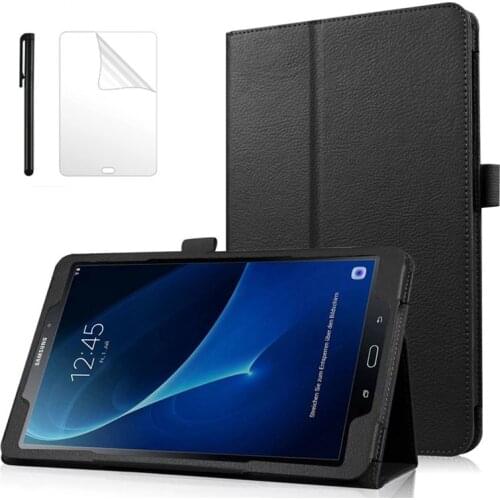 Business Pu Leather Case For Samsung Galaxy Tab A 10.1 T580 T585 SM-T580 Cover for SM-T580 T580N Tablet Case + FilmPen