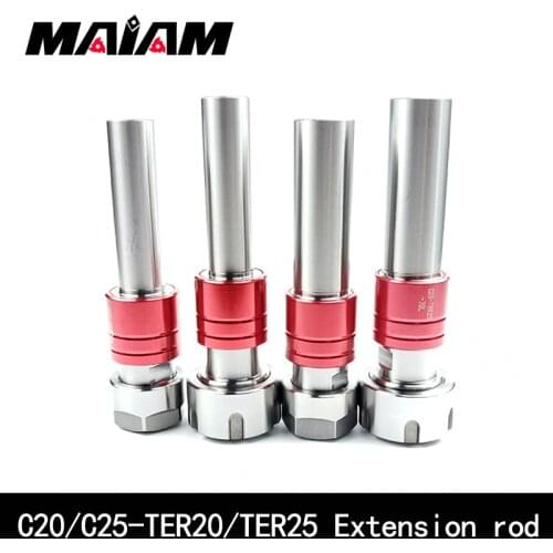 High quality C20 C25 TER20 TER25 Extension rod tool holder ER20 ER25 A UM nut wrench tap Tapping tool holder cnc lathe milling