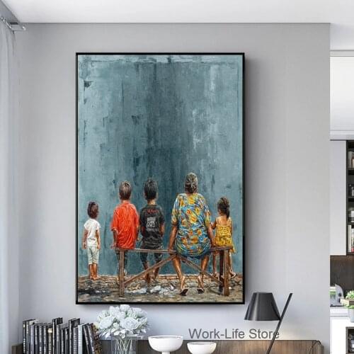 Kids and Adults Portrait Posters Canvas Painting Cuadros Posters Print Wall Art for Living Room Home Decor (No Frame)