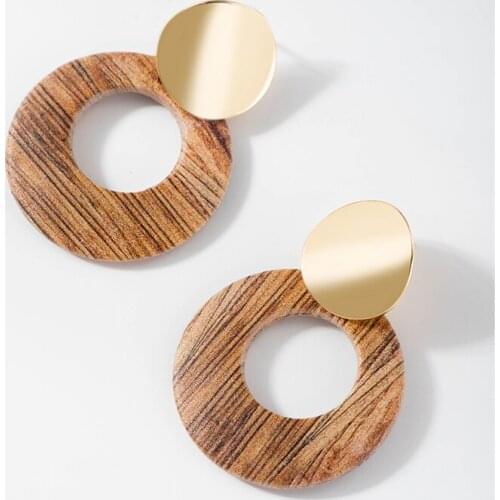 Fever&Free Fashion Statement Big Earrings Women Korean Geometric Drop Dangle Earrings Wedding Jewelry Accesorios Mujer Moda 2020