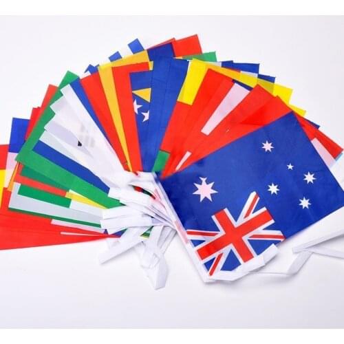 World Cup Football International String Flags Banners-32 Countries Flags for Bar Sport Clubs Party Events Decor