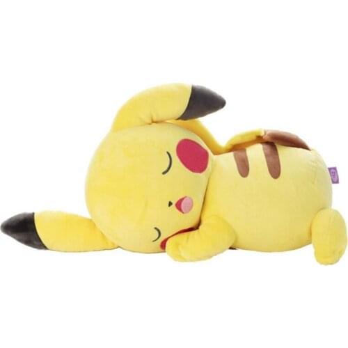 Anime Sleeping Lying Down Pikachu Plush Toy Japanese Movie Pokemon Kawaii Stuffed Doll Baby Appease Birthday Gift For Kid