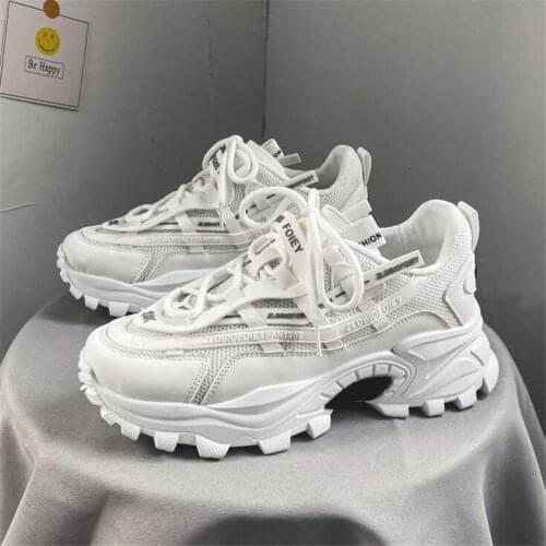 Men Shoes Sneakers Male Mens Walking Shoes Mens Chunky Sneakers Leather Men Casual Trainers Fashion Platform Shoes Footwear 45