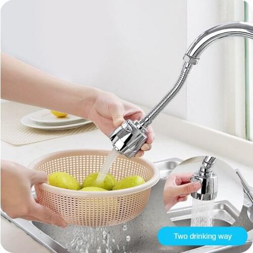 Kitchen Accessories 2Modes 360Rotatable Bubbler High Pressure Faucet Extender Splash-proof Head Kitchen Spray Water Saver items