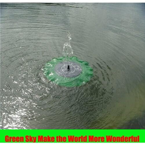 Max Spray Height 70CM Floating Lotus Flower Leaf Pool Pond Outdoor Solar Panel Home Water Fountains Garden Decoration