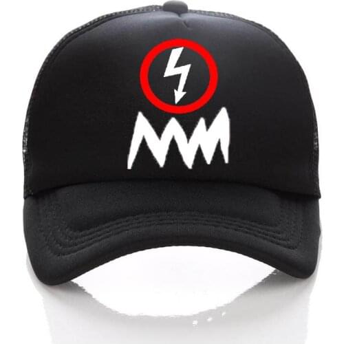 Marilyn Manson Baseball Hat Adult Breathable Mesh Sun Caps Summer Boys Rock And Roll Music Trucker hat Men MM Fans CAP Apparel