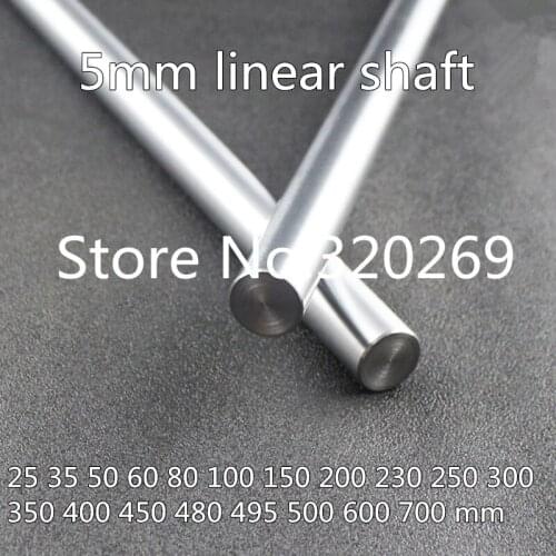 6pcs Model/Toys Axle 3D Printer WCS Diameter 5Mm Linear Shaft 120 150 200 Mm Chrome Plated Guide Rail Round Rod