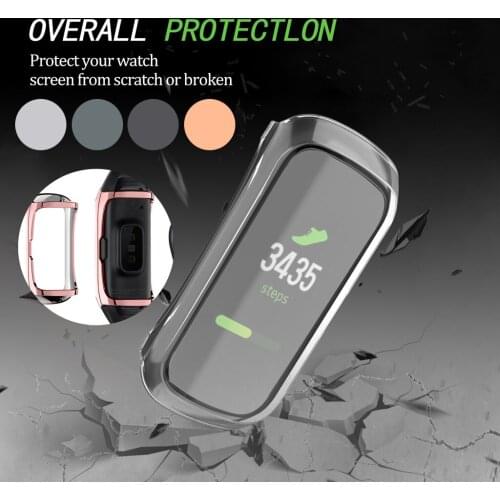 Plating Soft Tpu Protection Case Cover For Samsung Galaxy Fit Sm-r370 Soft Tpu Protective Watch Protection Case Cover